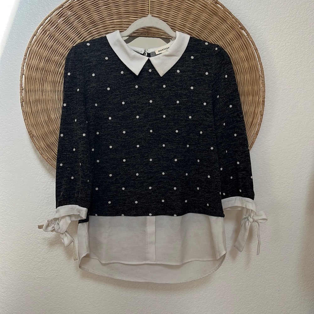 POLKADOT BUSINESS CASUAL BLOUSE